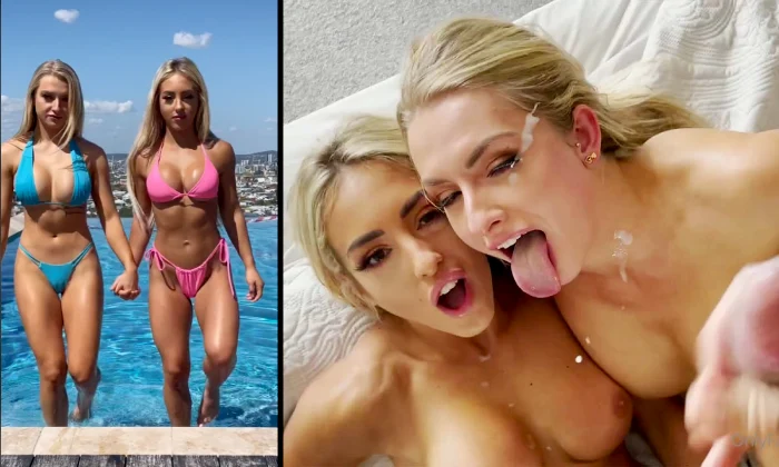 Fit Kitty & Eden Lux – Threesome Sextape With Hot Girl From The Pool